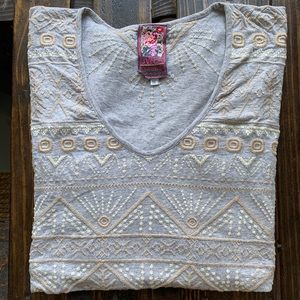 Johnny Was Embroidered Blouse